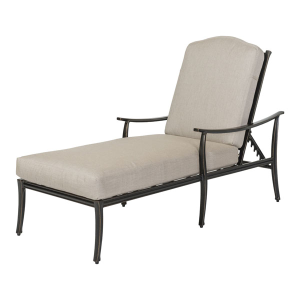 Edge Cast Aluminum Cushion Chaise Lounge by Gensun - Image 2